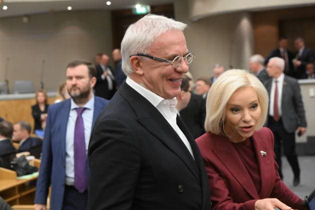 Moscow. The first session of the State Duma of the Russian Federation of the ninth convocation. First Deputy Chairman of the State Duma Committee on Ecology, Natural Resources, and Environmental Protection Vyacheslav Fetisov before the session. KomsomolskayaxPravda