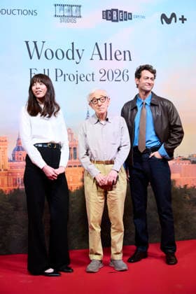 Presentation the Filming of Woody Allen™s new film in Madrid presentation Woody Allen, Alexi Wasser, Peter Vives attends Presentation the Filming of Woody Allen™s new film in Madrid presentation at Teatros del Canal on October 1, 2026 in Madrid, Spain Photo by IMAGO MPG Madrid Teatros del Canal Madrid Spain Copyright: xMPGx
