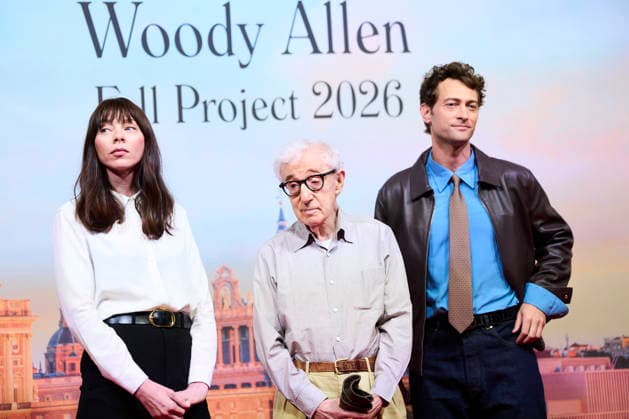 Presentation the Filming of Woody Allen™s new film in Madrid presentation Woody Allen, Alexi Wasser, Peter Vives attends Presentation the Filming of Woody Allen™s new film in Madrid presentation at Teatros del Canal on October 1, 2026 in Madrid, Spain Photo by IMAGO MPG Madrid Teatros del Canal Madrid Spain  Copyright: xMPGx