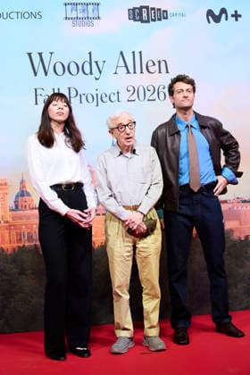 October 1, 2026, Madrid, Madrid, Spain: Woody Allen, Alexi Wasser, Peter Vives attends Presentation the Filming of Woody AllenÃ¢â‚¬â ¢s new film in Madrid presentation at Teatros del Canal on October 1, 2026 in Madrid, Spain Madrid Spain - ZUMAg15_ 20261001_zaf_g15_019 Copyright: xJackxAbuinx