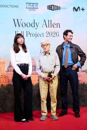 October 1, 2026, Madrid, Madrid, Spain: Woody Allen, Alexi Wasser, Peter Vives attends Presentation the Filming of Woody AllenÃ¢â‚¬â ¢s new film in Madrid presentation at Teatros del Canal on October 1, 2026 in Madrid, Spain Madrid Spain - ZUMAg15_ 20261001_zaf_g15_023 Copyright: xJackxAbuinx