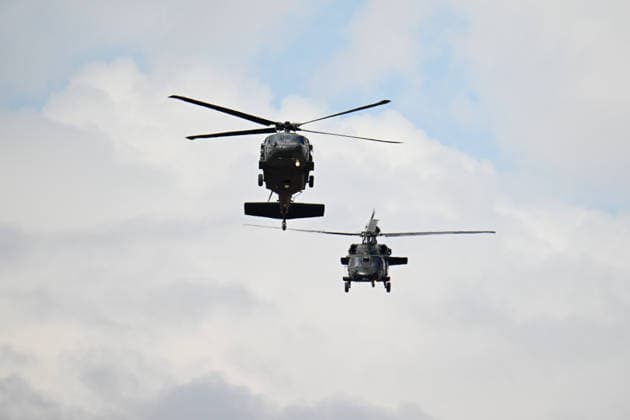 TEKNOFEST Southeast in Turkiye s Sanliurfa SANLIURFA, TURKIYE - OCTOBER 01: Gendarmerie Aviation Command helicopters execute an aerial demonstration on the second day of the TEKNOFEST aviation, space, and technology festival at Sanliurfa GAP Airport in Sanliurfa, Turkiye, on October 01, 2026. Ozkan Bilgin Anadolu Sanliurfa Turkey. Editorial use only. Please get in touch for any other usage.  Copyright: x2026xAnadoluxOzkanxBilginx