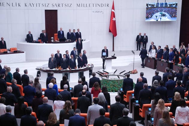 Turkish President Recep Tayyip Erdogan ANKARA, TURKIYE - OCTOBER 1: Turkish President Recep Tayyip Erdogan attends the Opening Event of the 5th Legislative Year of the 28th Term of the Grand National Assembly of Turkiye (GNAT), in Ankara, Turkiye on October 1, 2026. Ercin Erturk Anadolu Ankara Turkey. Editorial use only. Please get in touch for any other usage.  Copyright: x2026xAnadoluxErcinxErturkx