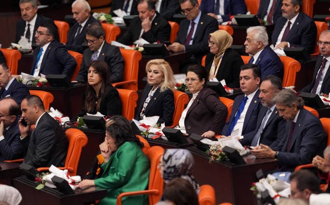 5th Legislative Year of the 28th Term at the Grand National Assembly of Turkiye ANKARA, TURKIYE - OCTOBER 1: Opening of the 5th Legislative Year of the 28th Term at the Grand National Assembly of Turkiye (TBMM) is held in Ankara, Turkiye on October 1, 2026. Ercin Erturk Anadolu Ankara Turkey. Editorial use only. Please get in touch for any other usage. Copyright: x2026xAnadoluxErcinxErturkx