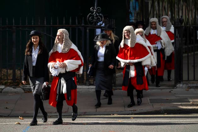 October 1, 2026, London, London, UK: LONDON, UK. Members of the legal profession mark the start of the legal year with a religious service in Westminster Abbey followed by a reception at the Westminster Abbey, hosted by the Lord Chancellor. The custom dates back to the Middle Ages when the High Court was held in Westminster Hall and judges would walk over to Westminster Abbey for the service. London UK - ZUMAl94_ 20261001_zaf_l94_013 Copyright: xStephenxChungx