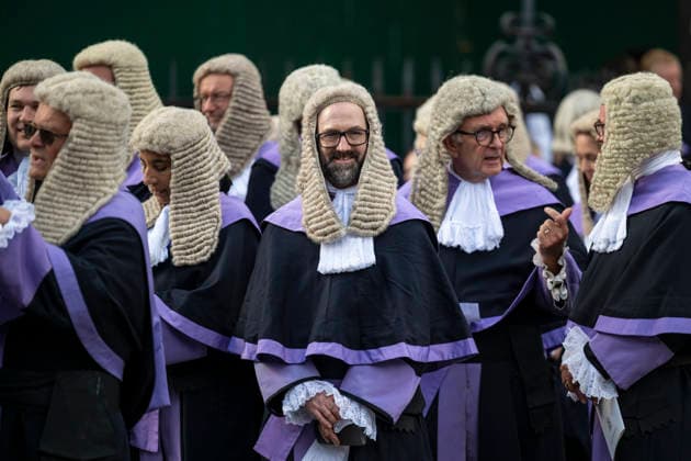 October 1, 2026, London, London, UK: LONDON, UK. Members of the legal profession mark the start of the legal year with a religious service in Westminster Abbey followed by a reception at the Westminster Abbey, hosted by the Lord Chancellor. The custom dates back to the Middle Ages when the High Court was held in Westminster Hall and judges would walk over to Westminster Abbey for the service. London UK - ZUMAl94_ 20261001_zaf_l94_026 Copyright: xStephenxChungx