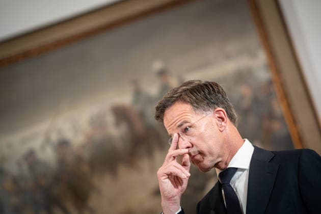 Mark Rutte, NATO Secretary General, during the closing remarks at a meeting between the German Chancellor, the Prime Minister of the Netherlands, and the NATO Secretary General at the 1st German-Dutch Corps in Münster, Münster, North Rhine-Westphalia, Germany; German-Dutch Corps