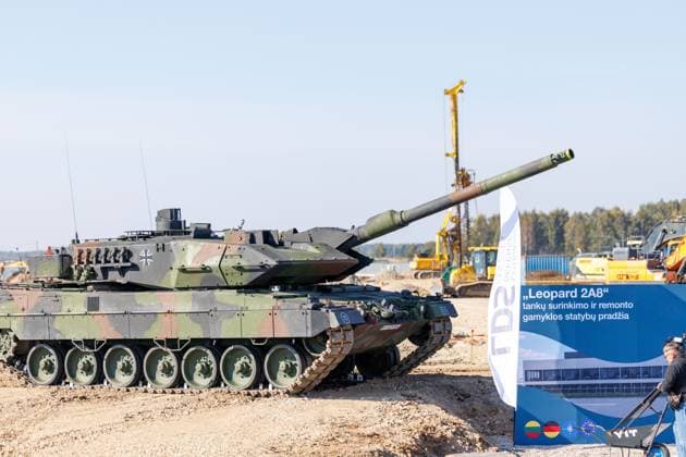 Ceremony marking the start of construction of the Leopard 2A8 tank assembly and repair plant, October 1, 2026, Kaunas, Kaunas, Lithuania  Copyright: xErikasxOvcarenkox