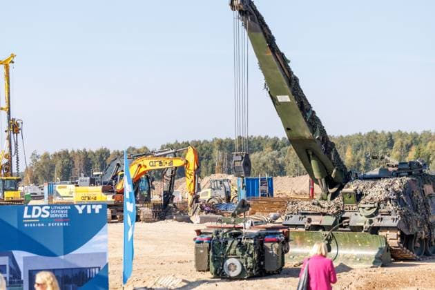 Ceremony marking the start of construction of the Leopard 2A8 tank assembly and repair plant, October 1, 2026, Kaunas, Kaunas, Lithuania  Copyright: xErikasxOvcarenkox