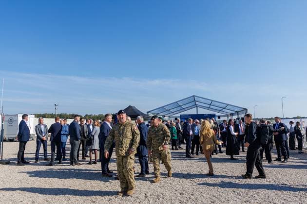 Ceremony marking the start of construction of the Leopard 2A8 tank assembly and repair plant, October 1, 2026, Kaunas, Kaunas, Lithuania  Copyright: xErikasxOvcarenkox