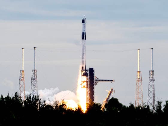 NASA s Crew-13 Mission Space X Falcon 9 launches from Launch Complex LC-40 at Cape Canaveral, Florida to the International Space Station on Thursday, October 1, 2026. Aboard the Dragon Spacecraft are Astronaut Jessica Watkins, commander, Astronaut Luke Delaney,pilot, and Mission Specialists Joshua Kutryk of the Canadian Space Agency and Sergey Teteryatnikov of Roscosmos KSC2026100151 PATxBENIC