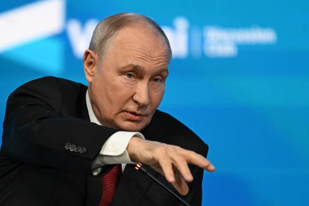 Russian President Vladimir Putin MOSCOW, RUSSIA - OCTOBER 01: Russian President Vladimir Putin delivers a speech during the 23rd Annual Meeting of the Valdai Discussion Club in Moscow, Russia on October 01, 2026. The forum focuses on key global challenges, international relations, and regional developments, gathering experts from various countries. Sefa Karacan Anadolu Moscow Russia. Editorial use only. Please get in touch for any other usage.  Copyright: x2026xAnadoluxSefaxKaracanx