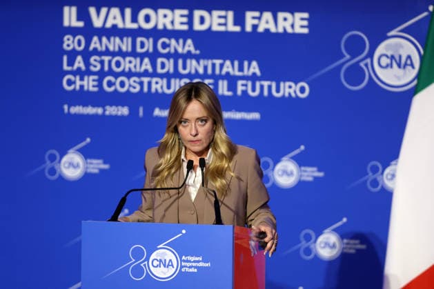 IPA89184619 - Rome, Italy October 1, 2026 Celebrations for the 80th anniversary of the CNA will take place at the Auditorium Antonianum. Prime Minister Giorgia Meloni is scheduled to attend the event at 5:00 p.m. for a gathering dedicated to the world of Italian crafts and small and medium-sized enterprises. Copyright: xmarcoxiacobuccix xmarcoxiacobuccix IPA89184619