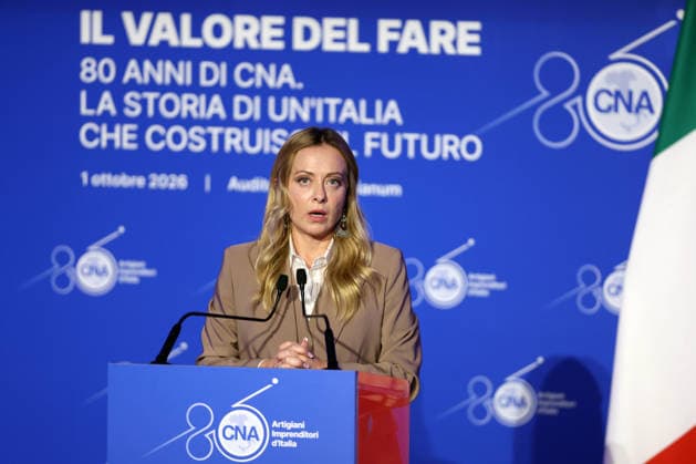 IPA89184659 - Rome, Italy October 1, 2026 Celebrations marking the 80th anniversary of the CNA will take place at the Auditorium Antonianum. Prime Minister Giorgia Meloni is expected to attend the event at 5:00 p.m. for a gathering dedicated to the world of Italian crafts and small and medium-sized enterprises. Copyright: xmarcoxiacobuccix xmarcoxiacobuccix IPA89184659