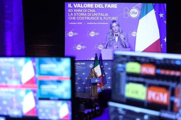 IPA89184716 - Rome, Italy October 1, 2026 Celebrations marking the 80th anniversary of the CNA will take place at the Auditorium Antonianum. Prime Minister Giorgia Meloni is scheduled to attend the event at 5 p.m. for a gathering dedicated to the world of Italian crafts and small and medium-sized enterprises. Copyright: xmarcoxiacobuccix xmarcoxiacobuccix IPA89184716
