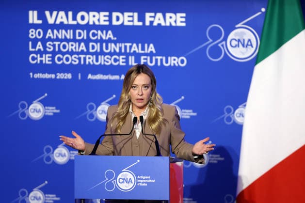 IPA89184665 - Rome, Italy October 1, 2026 Celebrations marking the 80th anniversary of the CNA will take place at the Auditorium Antonianum. Prime Minister Giorgia Meloni is expected to attend the event at 5:00 p.m. for a gathering dedicated to the world of Italian crafts and small and medium-sized enterprises.  Copyright: xmarcoxiacobuccix xmarcoxiacobuccix IPA89184665