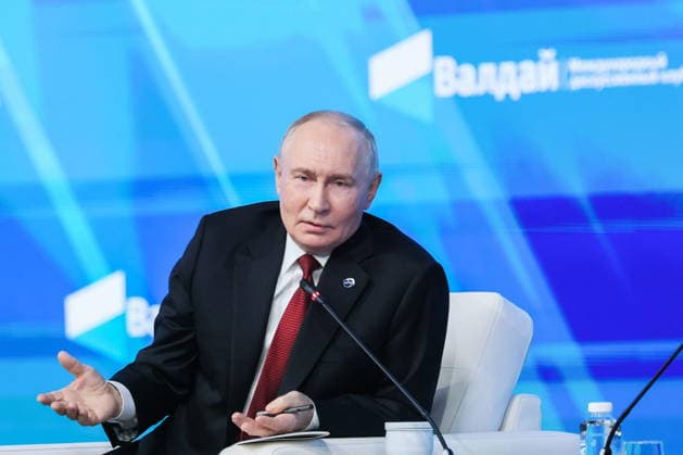 RUSSIA, MOSCOW REGION - OCTOBER 1, 2026: Russia s President Vladimir Putin speaks during a plenary session titled Responsibility for the Future: Limits of the Possible or Possibilities Without Limit? at the 23th annual meeting of the Valdai Discussion Club in Istra Russia - ZUMAt113 20261001_zaa_t113_354 Copyright: xAlexanderxShcherbakx