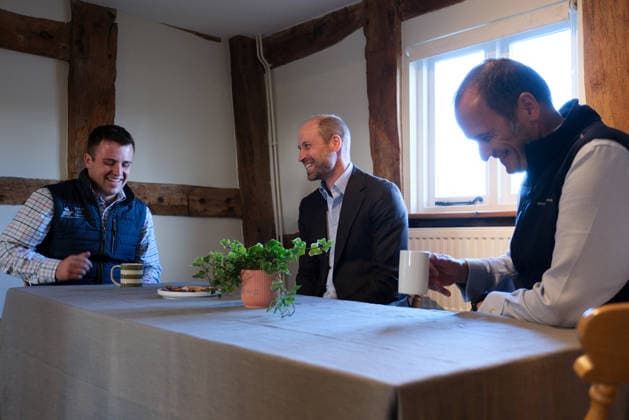 Britain s Prince William on a visit examining the role of regenerative farming in climate resilience, in Hereford Britain s Prince William meets Harry Davies, the incoming tenant of the Duchy of Cornwall s first regenerative Farm Business Tenancy, during a visit to examine the role of regenerative farming in climate resilience in Hereford, Britain, October 1, 2026., Credit:Mathieu Willcocks PA ROTA - B68 Avalon UNITED KINGDOM, Hereford  Copyright: xMathieuxWillcocksx xPAxROTAx-xB68x xAvalonx 1139840871