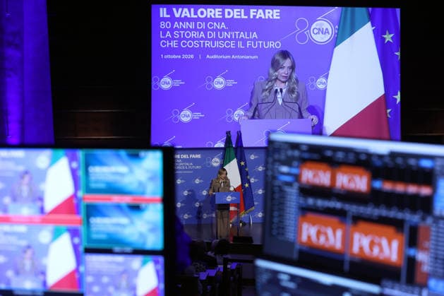 IPA89184722 - Rome, Italy October 1, 2026 Celebrations marking the 80th anniversary of the CNA will take place at the Auditorium Antonianum. Prime Minister Giorgia Meloni is expected to attend the event at 5:00 p.m. for a gathering dedicated to the world of Italian crafts and small and medium-sized enterprises. Copyright: xmarcoxiacobuccix xmarcoxiacobuccix IPA89184722