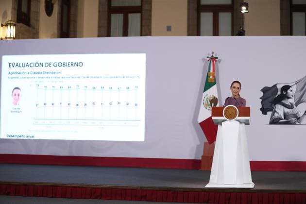 October 1, 2026: TO-45304- CIUDAD DE MEXICO,2026& x2013;10-01. President Claudia Sheinbaum Pardo leads her morning press conference at the National Palace, marking two years in office. Legal Advisor Luisa Maria Alcalde denies that proposed reforms to the Penal Code and Industrial Property Law restrict freedom of expression, while Rosaura Ruiz presents the Second Report for the Ministry of Science, Humanities, Technology and Innovation. Clasos.com.mx - ZUMAcs4_ 20261001_faa_cs4_024 Copyright: xLuisxMarinx