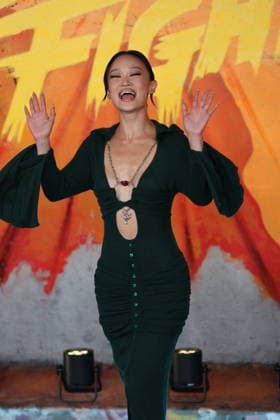 . 01 10 2026. London, United Kingdom. Callina Laing arriving at the Street Fighter photo-call in London. Picture by Stephen Lock i-Images  xStephenxLockx xi-Imagesx IIM-27037-0003