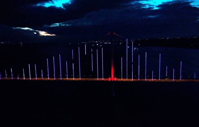 Osmangazi Bridge illuminated in pink for Breast Cancer Awareness Month in Kocaeli KOCAELI, TURKIYE - OCTOBER 1: The Osmangazi Bridge, connecting Kocaeli and Yalova across the Gulf of Izmit, is illuminated in pink lights to mark Breast Cancer Awareness Month, observed annually from October 1 to 31 to raise awareness for early diagnosis, in Kocaeli, Turkiye on October 1, 2026. Ibrahim Aktas Anadolu Kocaeli Turkey. Editorial use only. Please get in touch for any other usage.  Copyright: x2026xAnadoluxIbrahimxAktasx