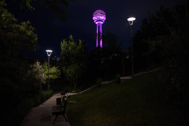Ankara s Atakule Tower illuminated in purple for Breast Cancer Awareness Month ANKARA, TURKIYE - OCTOBER 1: Ankara s landmark Atakule Tower is illuminated in purple lights to raise awareness for Breast Cancer Awareness Month, organized annually from October 1 to 31 led by the Turkish General Directorate of Public Health, in Ankara, Turkiye on October 1, 2026. Akin Celiktas Anadolu Ankara Turkey. Editorial use only. Please get in touch for any other usage.  Copyright: x2026xAnadoluxAkinxCeliktasx