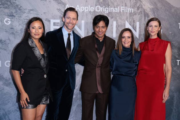 Tenzing London Gala Screening, Curzon Mayfair, London, UK, 01 October 2026 Thinley Lhamo, Tom Hiddleston, Genden Phuntsok, Jennifer Peedom and Caitriona Balfe at the London Gala Screening of Tenzing, Curzon Mayfair, London, UK, 01 October 2026., Credit:James Shaw Avalon United Kingdom, London Copyright: xJamesxShawx xAvalonx 1139861032
