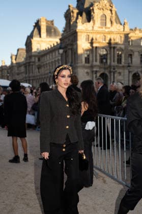 RECORD DATE NOT STATED IPA89187998 - Paris, France, October 1, 2026. Guests arrive at the Schiaparelli Spring Summer 2027 fashion show at the Carrousel du Louvre during Paris Fashion Week.  Copyright: xx xx IPA89187998