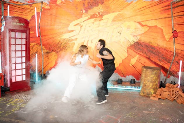 IPA89187993 - London, promotional photos for the movie Street Fighter on Leake Street. Pictured:  Copyright: xCristinaxMasseix xCristinaxMasseix IPA89187993
