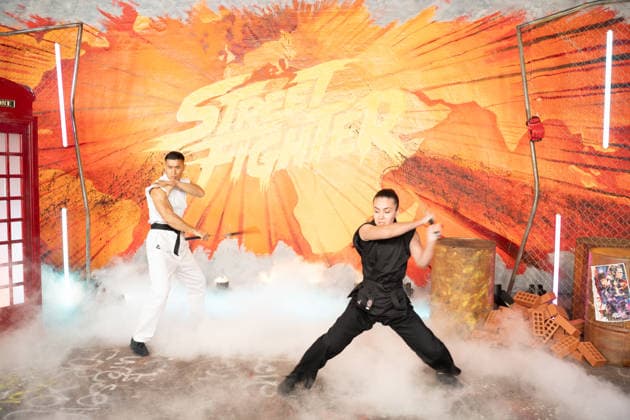 IPA89187995 - London, promotional photos for the movie Street Fighter on Leake Street. Pictured:  Copyright: xCristinaxMasseix xCristinaxMasseix IPA89187995