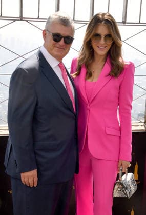 NEW YORK, NY- OCTOBER 1: William P. Lauder and Elizabeth Hurley light the Empire State Building to Honor The EstÃ e Lauder Companies™ Breast Cancer Campaign and Breast Cancer Awareness Month on October 1, 2026 in New York City. Copyright: xmpi099 MediaPunchx