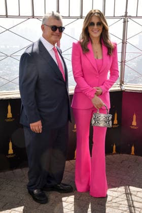 NEW YORK, NY- OCTOBER 1: William P. Lauder and Elizabeth Hurley light the Empire State Building to Honor The Esto e Lauder CompaniesÃ¢â‚¬â ¢ Breast Cancer Campaign and Breast Cancer Awareness Month on October 1, 2026 in New York City. Credit: AdMedia New York City USA - ZUMAa123 20261001_zaa_a123_045 Copyright: xJohnxFyckex