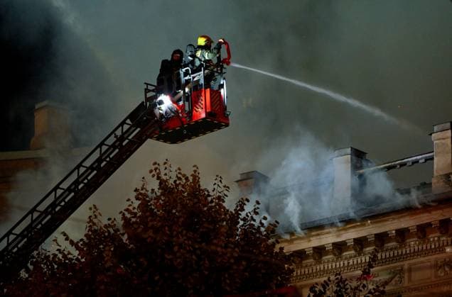 Russia St Petersburg Historic Building Fire 9255830 01.10.2026 Firefighters work to extinguish a fire that broke out in an 18th-century building known as the Miller Mansion in central St. Petersburg, Russia. Alexei Danichev Sputnik St. Petersburg Russia  Copyright: xAlexeixDanichevx