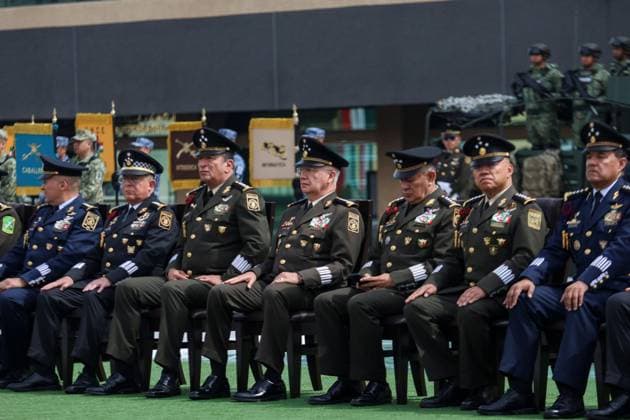 October 1, 2026: TO-45307- Ciudad de M& xe9;xico. 2026-10 -1. Ricardo Trevilla Trejo, Secretary of National Defense during the 205th anniversary of the creation of the Ministry of War and Navy in the Plaza de la Lealtad of the Ministry of National Defense of Mexico City. Alejandro God& xcd;nez Clasos.com.mx - ZUMAcs4_ 20261001_faa_cs4_186 Copyright: xAlejandroxGod& Xed;Nezx