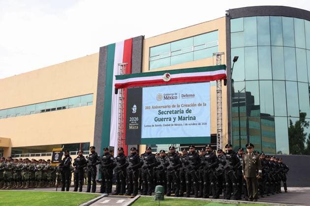 October 1, 2026: TO-45307- Ciudad de M& xe9;xico. 2026-10 -1. 205th anniversary of the creation of the Ministry of War and Navy in the Plaza de la Lealtad of the Ministry of National Defense of Mexico City. Alejandro God& xcd;nez Clasos.com.mx - ZUMAcs4_ 20261001_faa_cs4_192 Copyright: xAlejandroxGod& Xed;Nezx