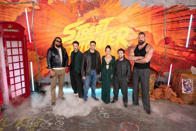 Jason Momoa, Andrew Koji, Noah Centineo, Callina Liang, Kitao Sakurai and Olivier Richters attends Street Fighter Photocall at Leake Street, Waterloo in London, England. UK. Thursday 1st October 2026. Copyright: xJamesxWarrenx FP_Street_Fighter_Photocall_061