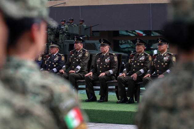 October 1, 2026: TO-45307- Ciudad de M& xe9;xico. 2026-10 -1. Ricardo Trevilla Trejo, Secretary of National Defense during the 205th anniversary of the creation of the Ministry of War and Navy in the Plaza de la Lealtad of the Ministry of National Defense of Mexico City. Alejandro God& xcd;nez Clasos.com.mx  - ZUMAcs4_ 20261001_faa_cs4_175 Copyright: xAlejandroxGod& Xed;Nezx