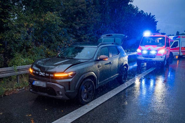 Traffic Accident on a Flooded Roadway; One Person Rescued from Ve