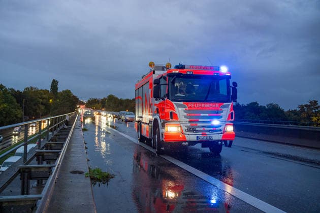 Traffic Accident on a Flooded Roadway; One Person Rescued from Ve