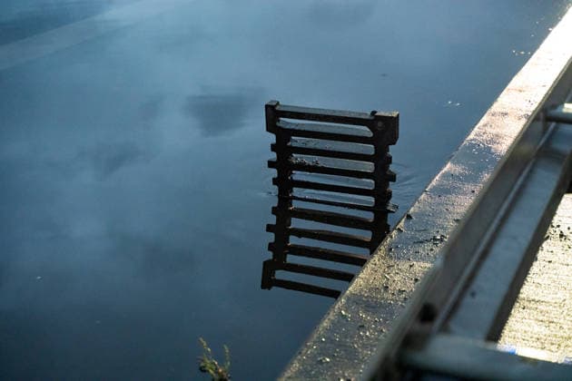 Traffic Accident on a Flooded Roadway; One Person Rescued from Ve