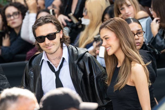 PFW - Balenciaga - Arrivals NB Brooklyn Peltz Beckham, Nicola Peltz Beckham arrived at the Balenciaga Womenswear Spring Summer 2027 show as part of Paris Fashion Week on October 01, 2026 in Paris, France. Photo by Nasser Berzane ABACAPRESS.COM Paris France  Copyright: xBerzanexNasser ABACAx
