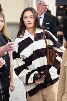 PFW - Balenciaga - Arrivals NB Lily Chee arrived at the Balenciaga Womenswear Spring Summer 2027 show as part of Paris Fashion Week on October 01, 2026 in Paris, France. Photo by Nasser Berzane ABACAPRESS.COM Paris France  Copyright: xBerzanexNasser ABACAx