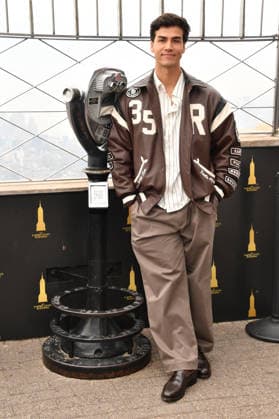 NEW YORK, NY- OCTOBER 1: Joel Oulette pictured during a visit to he Empire State Building Ahead of the Release of Mike Flannigan s Carrie on October 1, 2026 in New York City. Copyright: xmpi099 MediaPunchx