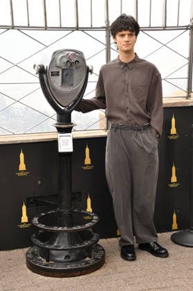 NEW YORK, NY- OCTOBER 1: Arthur Conti pictured during a visit to he Empire State Building Ahead of the Release of Mike Flannigan s Carrie on October 1, 2026 in New York City. Copyright: xmpi099 MediaPunchx