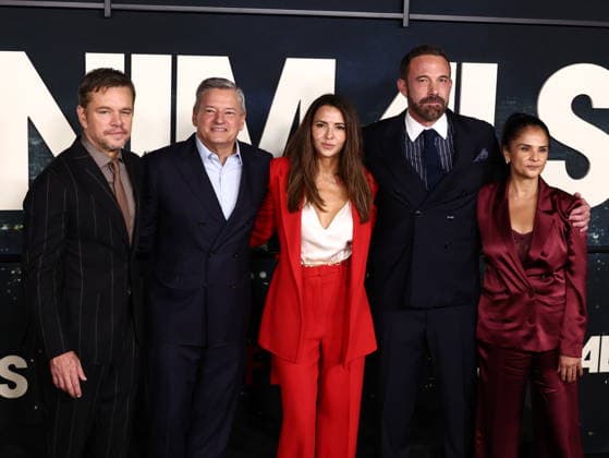 World Premiere Of Netflix s Animals Matt Damon, Ted Sarandos, Luciana Barroso, Ben Affleck and Bela Bajaria at the World Premiere Of Netflix s Animals held at Westwood Village Theater on October 1, 2026 in Westwood, Los Angeles, California, United States. Westwood California United States Copyright: xXavierxCollin ImagexPressxAgencyx