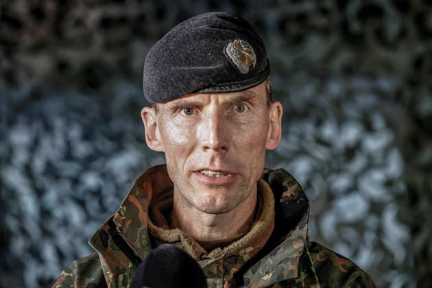 Innovations are being put to the test by the German Army. Demonstrators are presented to the Federal Minister of Defense amid steady rain. Press statements by Lieutenant General Dr. Christian Freuding, Inspector General of the Army, Bergen Military Training Area, Lower Saxony Firing Range, Celle District, Germany