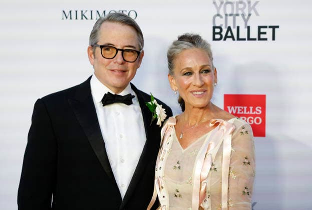 Sarah Jessica Parker and Matthew Broderick arrive on the red carpet at the New York City Ballet 2026 Fall Fashion Gala at David H. Koch Theater, Lincoln Center on Thursday, October 1, 2026 in New York City.  NYP20261001113 JOHNxANGELILLO