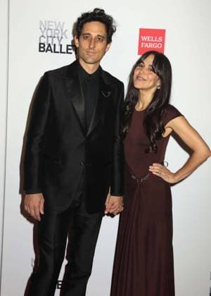 October 1, 2026, New York, New York, USA: Choreographer-dancer duo JUSTIN PECK and his wife PATRICIA DELGADO seen during the red carpet arrivals for the New York City Fall Ballet Fall 2026 Gala held at the David Koch Theater at Lincoln Center. New York USA  - ZUMAk03_ 20261001_zaf_k03_129 Copyright: xNancyxKaszermanx