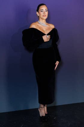 Messika Spring Summer 2027 Fashion Show during Paris Fashion Week: Celebrity Arrivals—Amina Khalil 460109 October 1, 2026, Paris, France  Copyright: xSebastienxFremontx xStarfacex STAR_460109_256